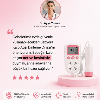 Babyora Evde Bebek Kalp Atışı Dinleme Cihazı