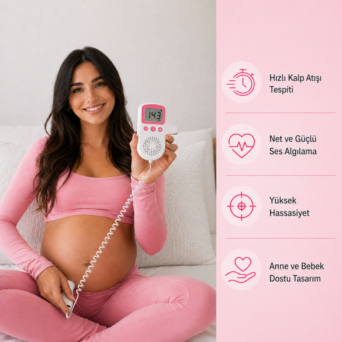 Babyora Evde Bebek Kalp Atışı Dinleme Cihazı